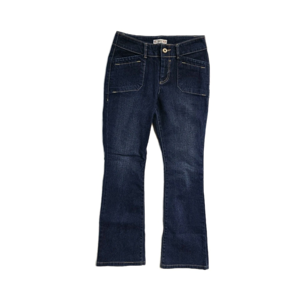 Levi's Strauss Women's Jeans Bootcut stretch Misses‎ Size 4 Dark Blue Logo